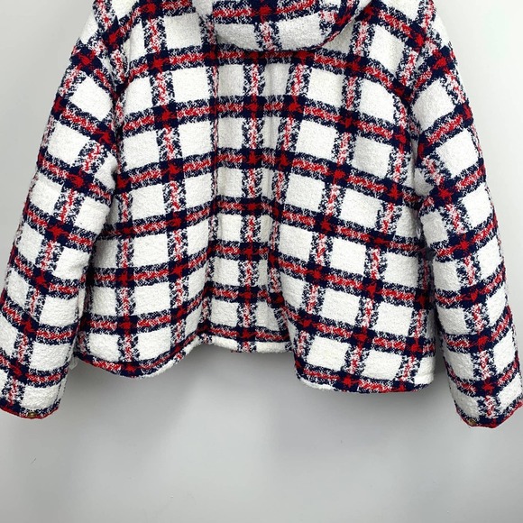 NWT Gucci tweed check-print jacket Size 42 - Picture 9 of 16
